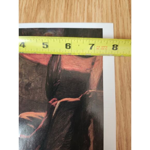 Indian by Firelight Calendar Print Joseph Henry Sharp Native American Art 9x8 - Picture 4 of 8